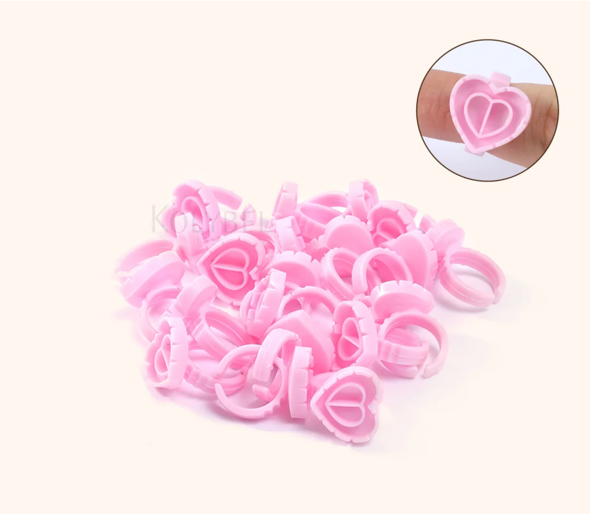 Double Heart-Shaped Blooming Glue Cup (100pieces/pack)