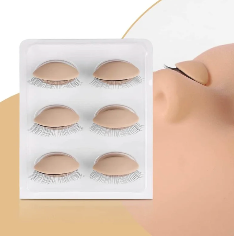 BouncyLash Premium Silicone Mannequin Head – Realistic Lash Training Partner