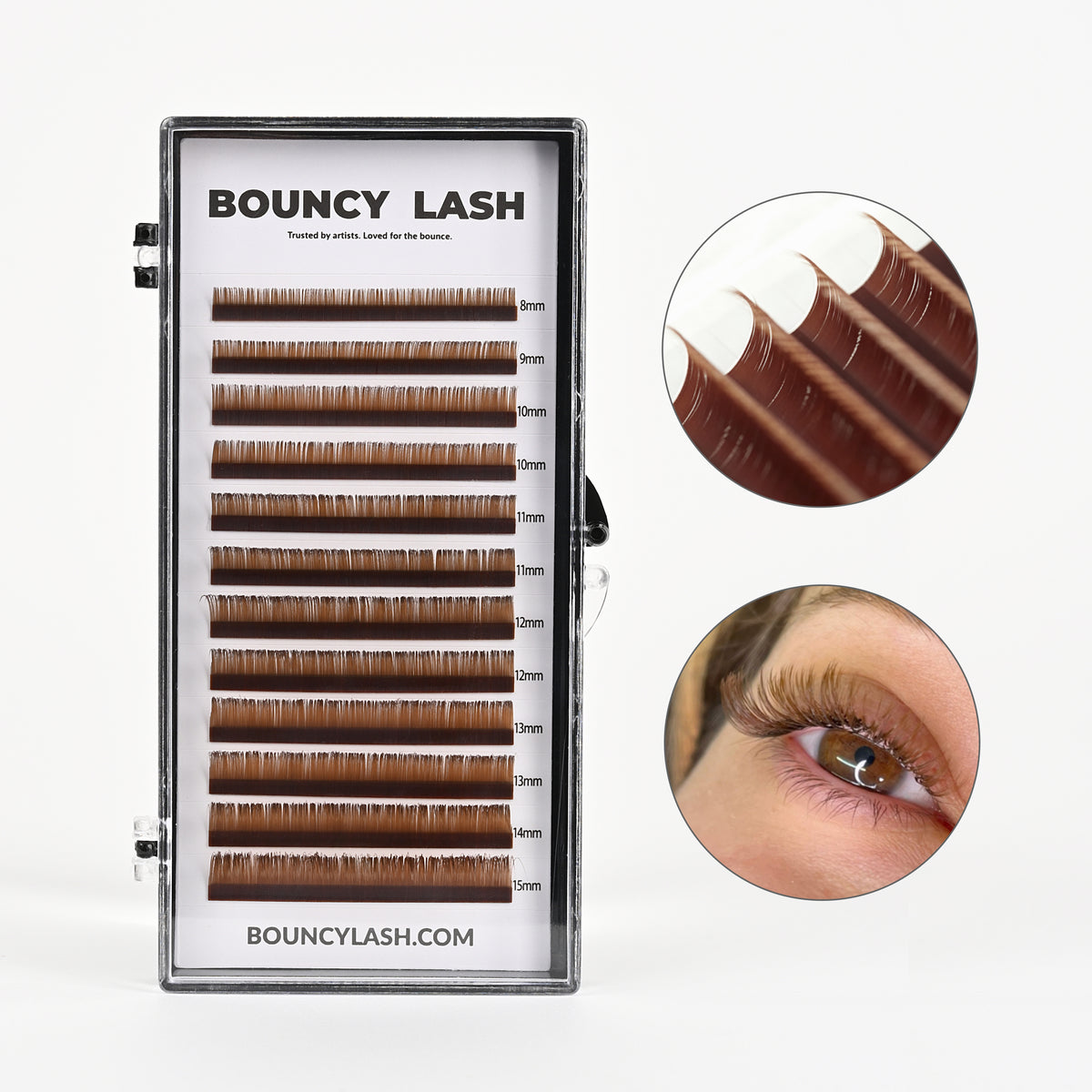 Brown Premium Lashes Colored Volume Eyelash Extensions
