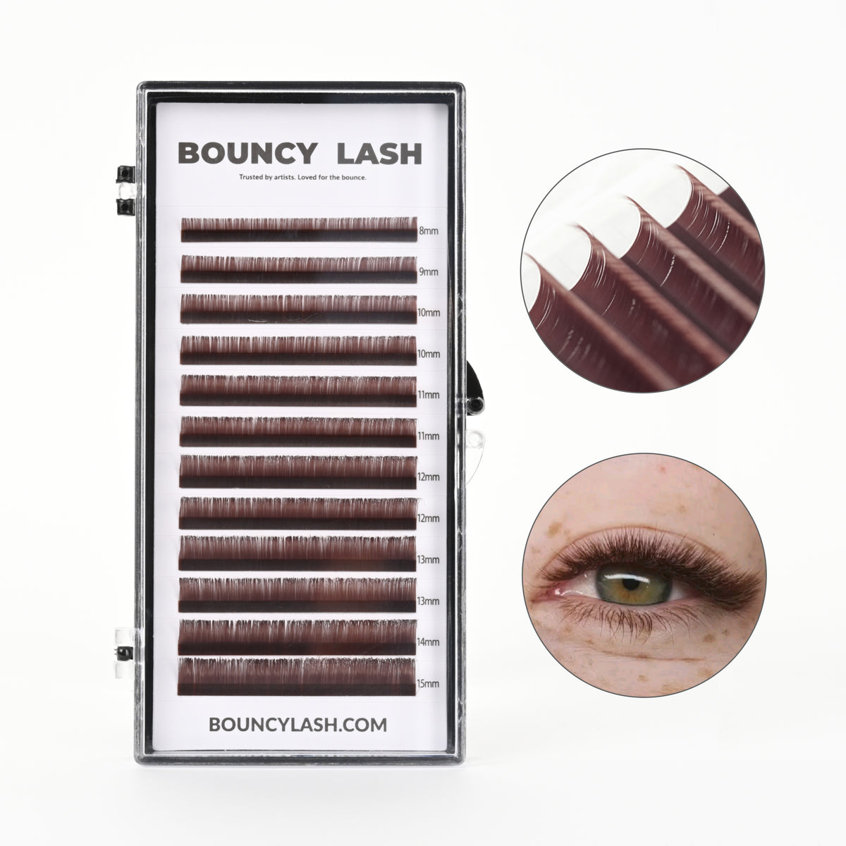 Dark Brown Premium Lashes Colored Volume Eyelash Extensions