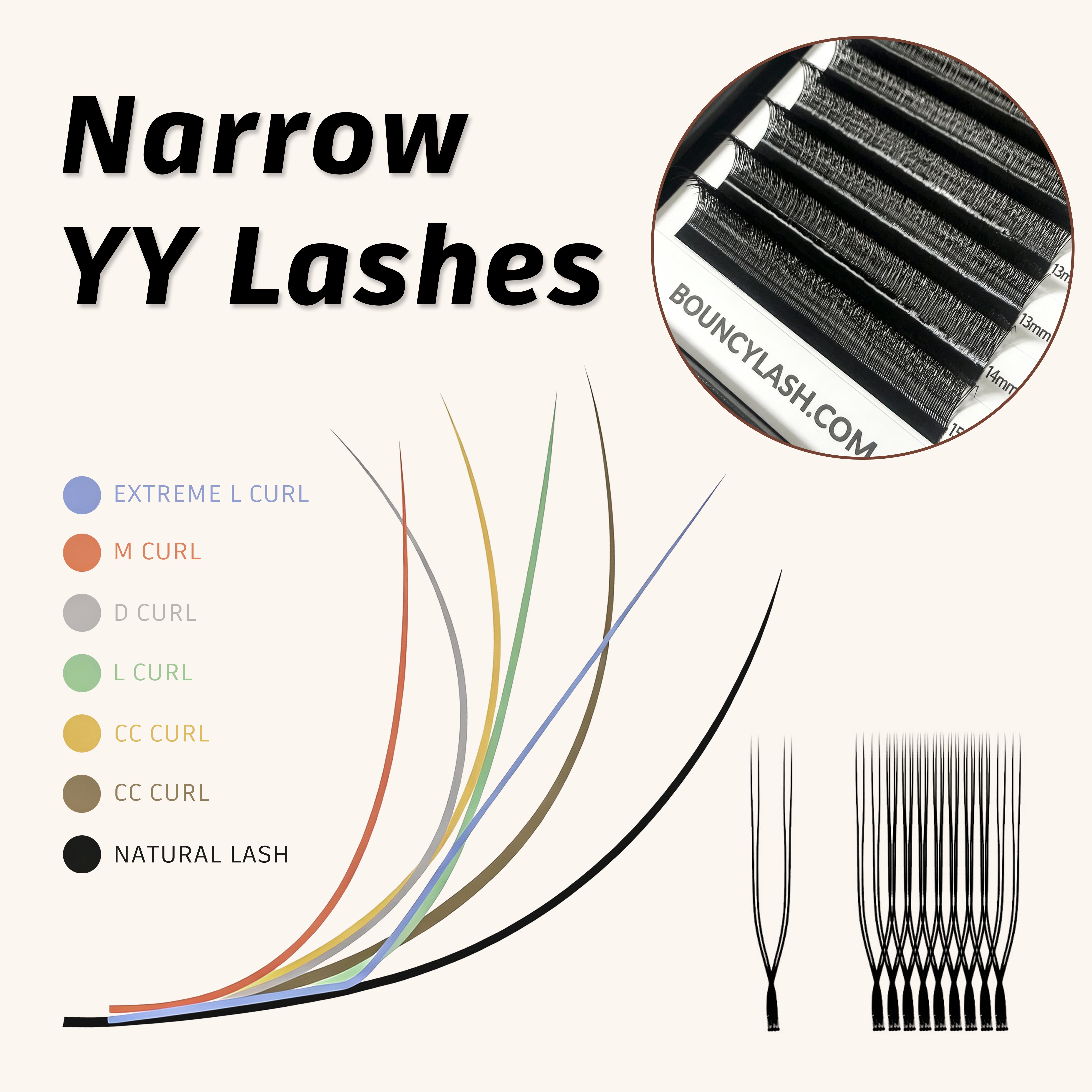 U-Shape YY Premade Volume Fan Lashes